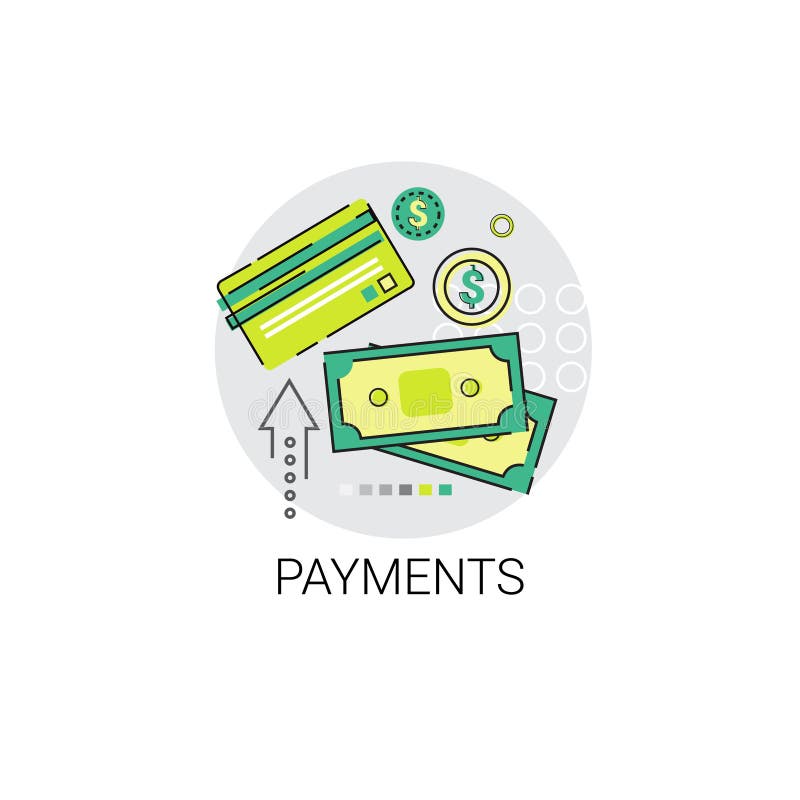 Icona online di pagamento della carta assegni di credito illustrazione vettoriale Icona online di pagamento della carta assegni di credito illustrazione vettoriale