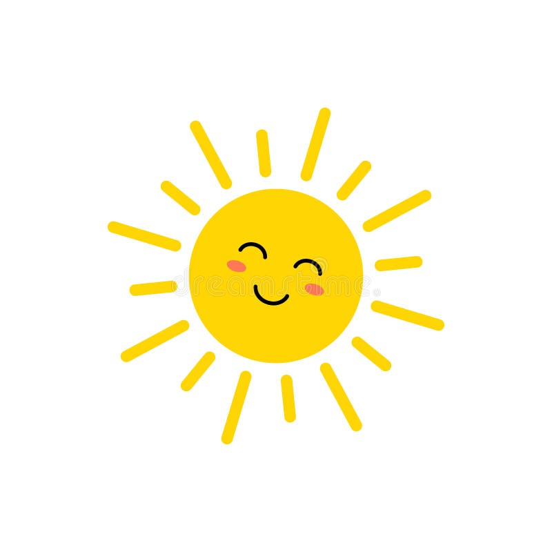 Icona Sole Di Vettore Sole Giallo Sveglio Con Il Fronte Emoji Emoticon Di Estate Illustrazione Di Vettore Illustrazione Vettoriale Illustrazione Di Digitale Umore 144341031