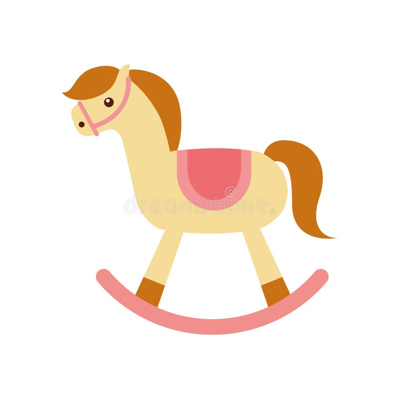 Icona sveglia del giocattolo del cavallo royalty illustrazione gratis Icona sveglia del giocattolo del cavallo royalty illustrazione gratis