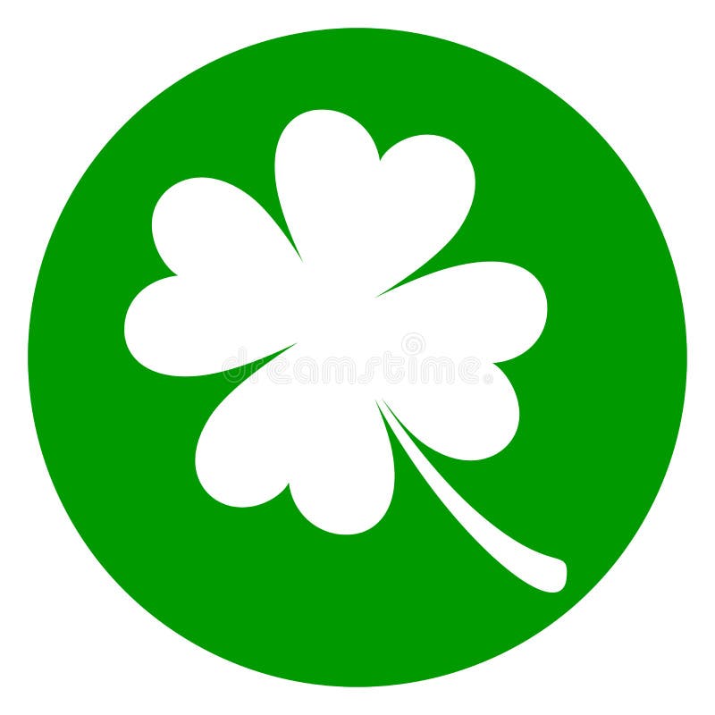 Icona verde del cerchio del trifoglio