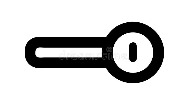 Icona Vettore di protezione foro chiave per la progettazione vettoriale di accesso e protezione AI generativa illustrazione di stock
