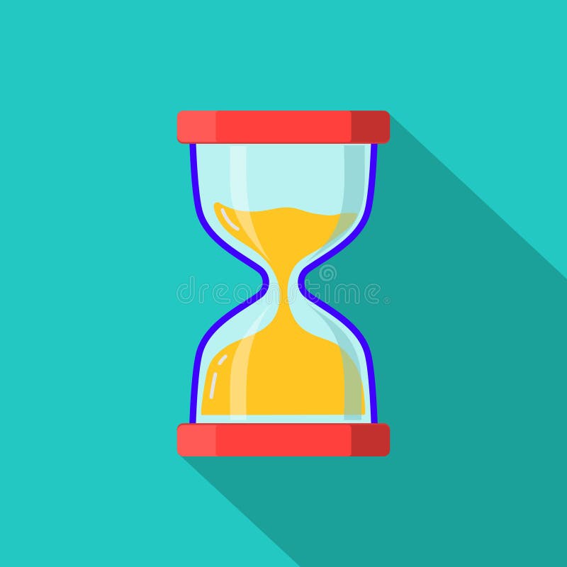 Icona vettore piatto Hourglass Conteggio del tempo sul vetro di sabbia Conteggio timer inattivo per l'orologio in vignetta Termin illustrazione vettoriale Icona vettore piatto Hourglass Conteggio del tempo sul vetro di sabbia Conteggio timer inattivo per l'orologio in vignetta Termin illustrazione vettoriale