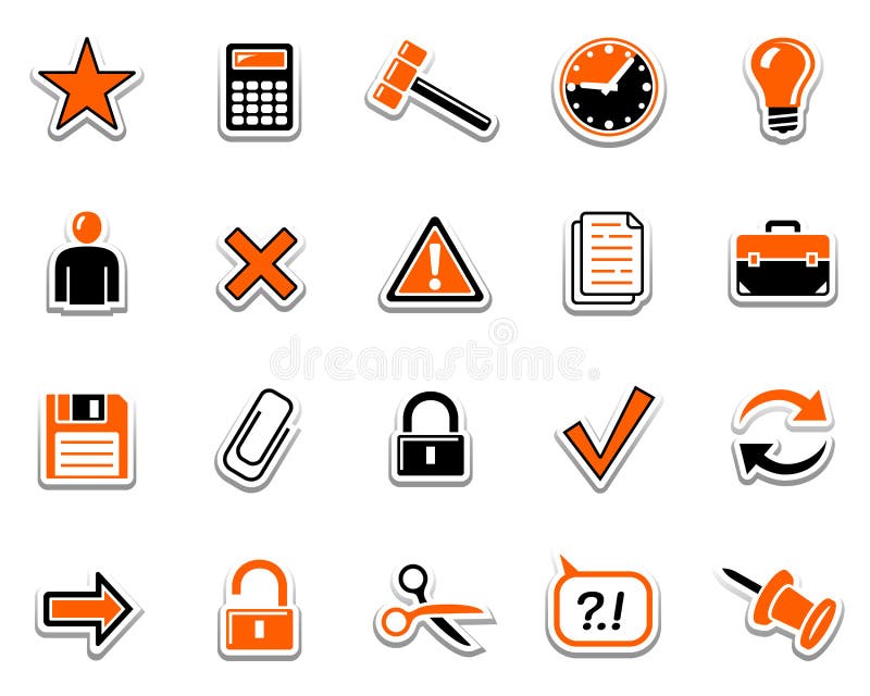 Icone 2 di Web illustrazione vettoriale