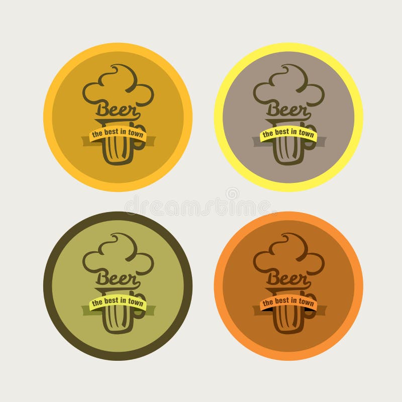 Icone della birra illustrazione vettoriale Icone della birra illustrazione vettoriale