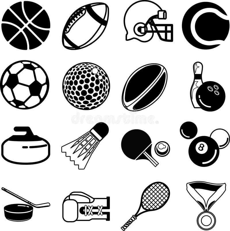 Icone di sport illustrazione vettoriale Icone di sport illustrazione vettoriale
