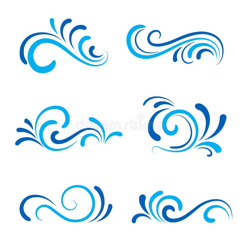 Icone di Wave royalty illustrazione gratis Icone di Wave royalty illustrazione gratis