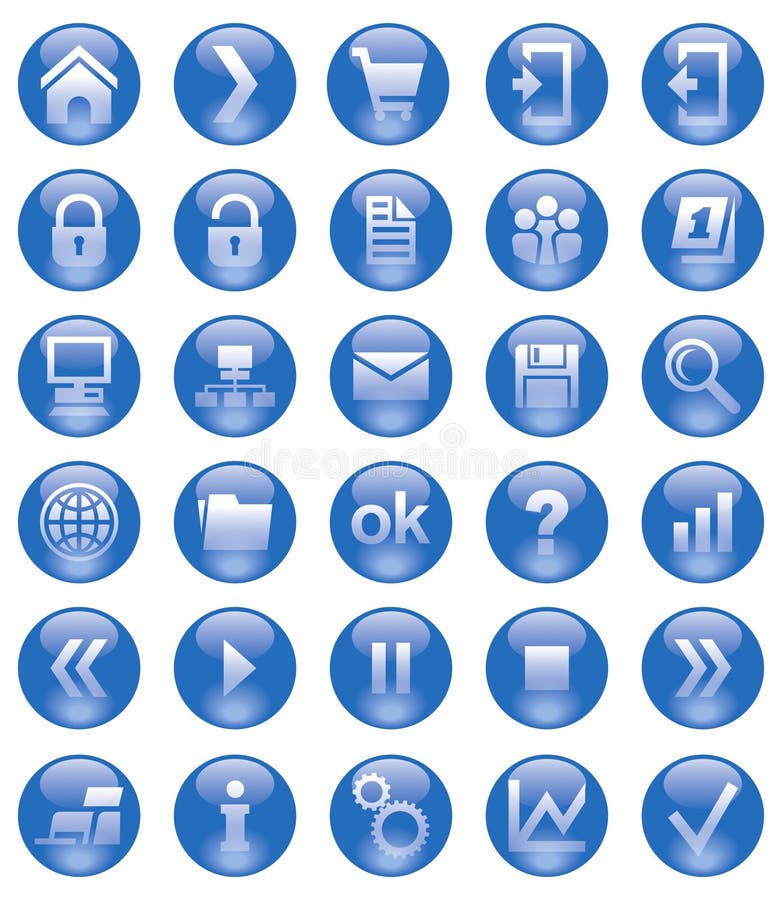 Icone di Web royalty illustrazione gratis Icone di Web royalty illustrazione gratis