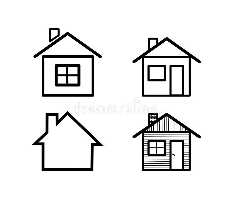 Icone domestiche differenti. royalty illustrazione gratis