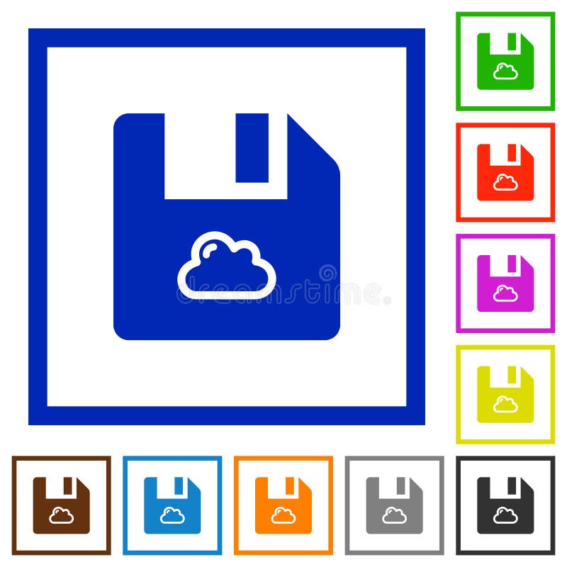 Icone a struttura fissa file cloud illustrazione di stock