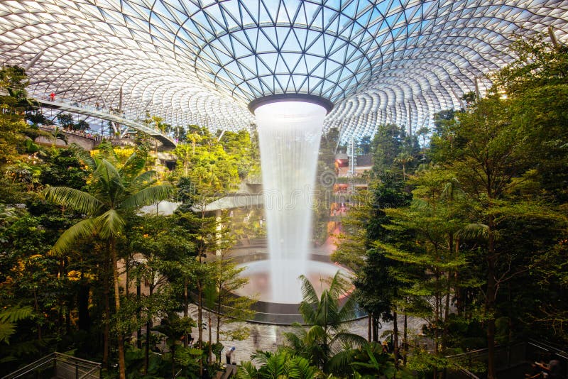 The Iconic Jewel at Changi Airport in Singapore Editorial Image - Image ...