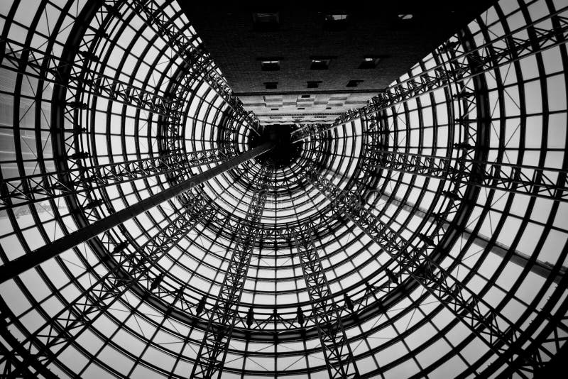 The Iconic Melbourne Central. A unique structure/architecture in the middle of Melbourne, Australia - The Iconic Melbourne Central royalty free stock photo The Iconic Melbourne Central. A unique structure/architecture in the middle of Melbourne, Australia - The Iconic Melbourne Central royalty free stock photo