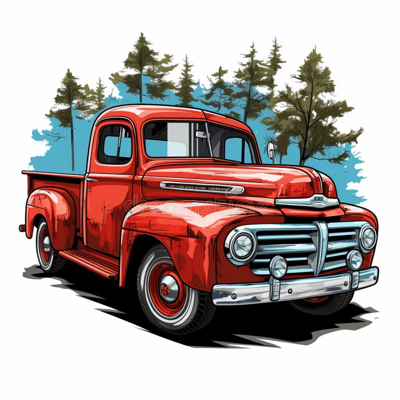 Vintage Ford Truck Stock Illustrations – 999 Vintage Ford Truck Stock  Illustrations, Vectors & Clipart - Dreamstime