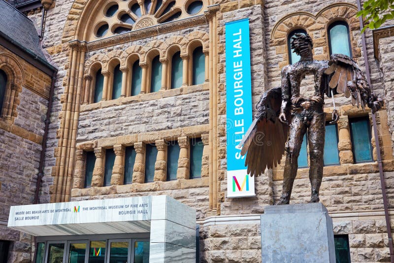 The iconic sculpture named the eye by david altmejd at the entrance of Montreal museum of fine arts bourgie hall building in stock image The iconic sculpture named the eye by david altmejd at the entrance of Montreal museum of fine arts bourgie hall building in stock image