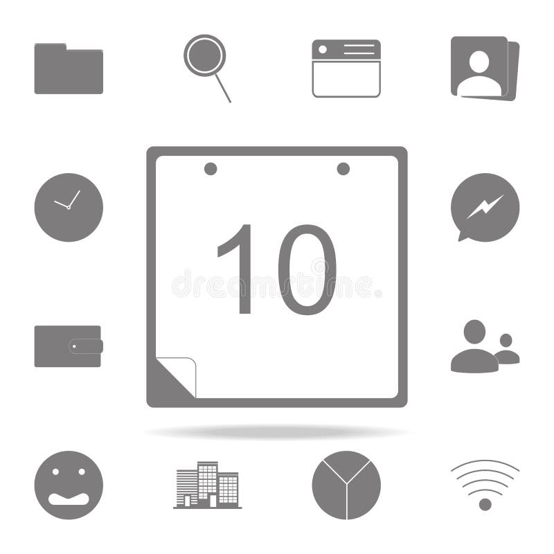 Iconicon da imagem do calendário grupo universal dos ícones da Web para a Web e o móbil ilustração stock