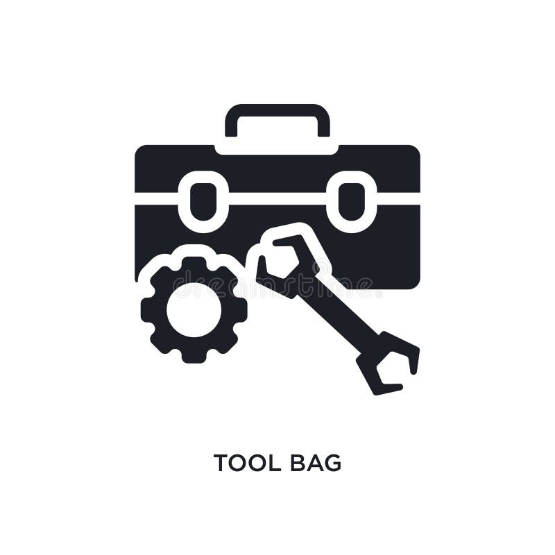 icono aislado de la bolsa de herramientas ejemplo simple del elemento de iconos del concepto de la construcción diseño editable d