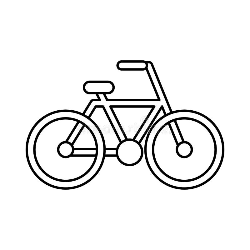 Icono Aislado Dibujo De La Bicicleta Stock de ilustración - Ilustración de  bici, bicicleta: 83199925