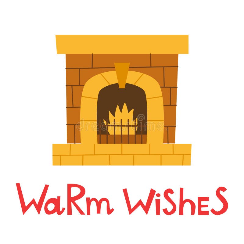 Chimenea Casera De La Historieta Ilustración del Vector - Ilustración