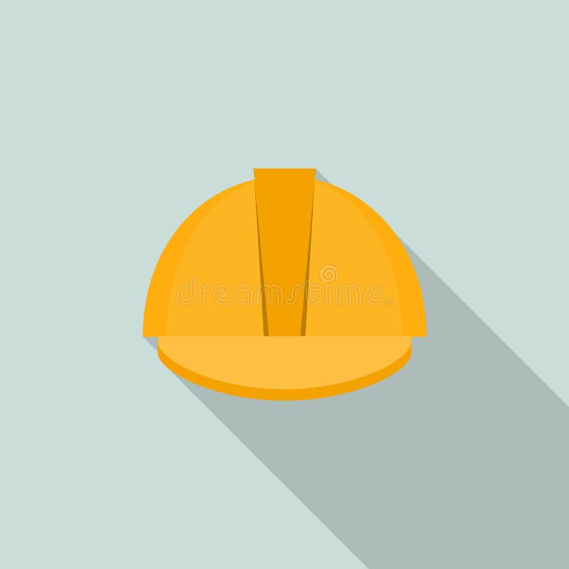 Icono amarillo del soldador de la protección del casco, estilo plano libre illustration Icono amarillo del soldador de la protección del casco, estilo plano libre illustration