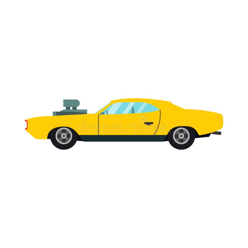 Icono amarillo del vector de la vista lateral del coche de carreras Veh?culo moderno del deporte de la tecnolog?a automotriz del libre illustration Icono amarillo del vector de la vista lateral del coche de carreras Veh?culo moderno del deporte de la tecnolog?a automotriz del libre illustration