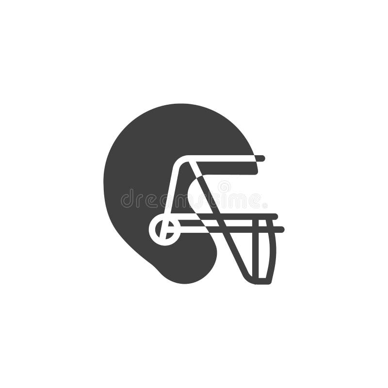 Icono americano del vector del casco de fútbol americano libre illustration Icono americano del vector del casco de fútbol americano libre illustration