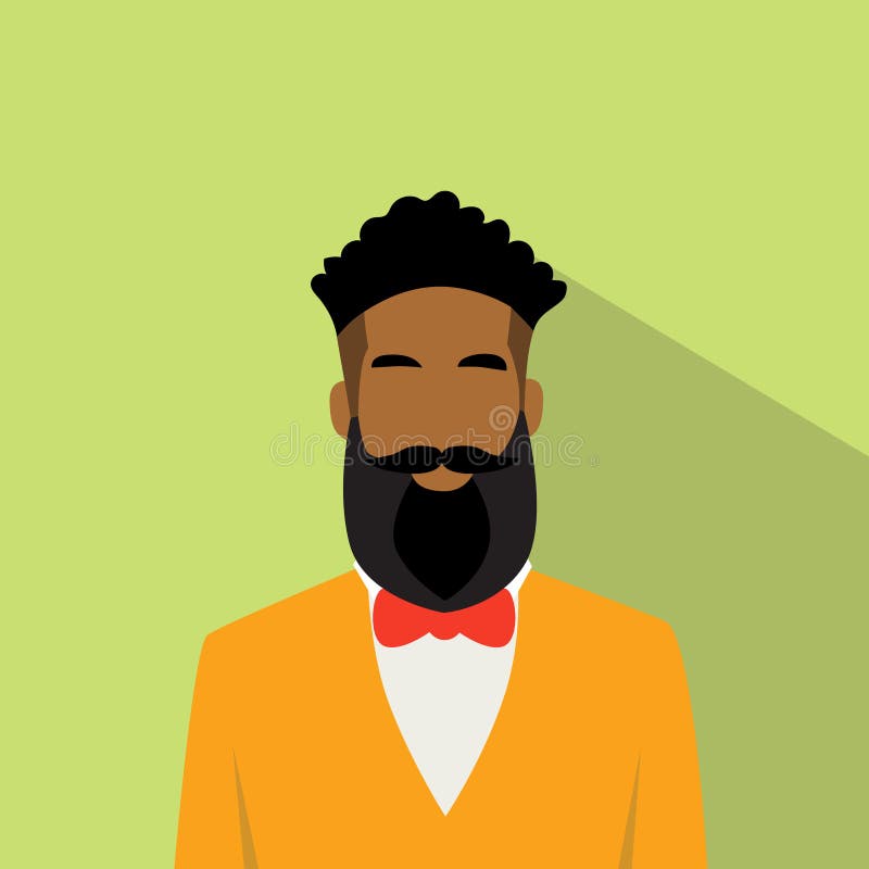 Icono Avatar masculino étnico afroamericano del perfil del hombre de negocios libre illustration Icono Avatar masculino étnico afroamericano del perfil del hombre de negocios libre illustration