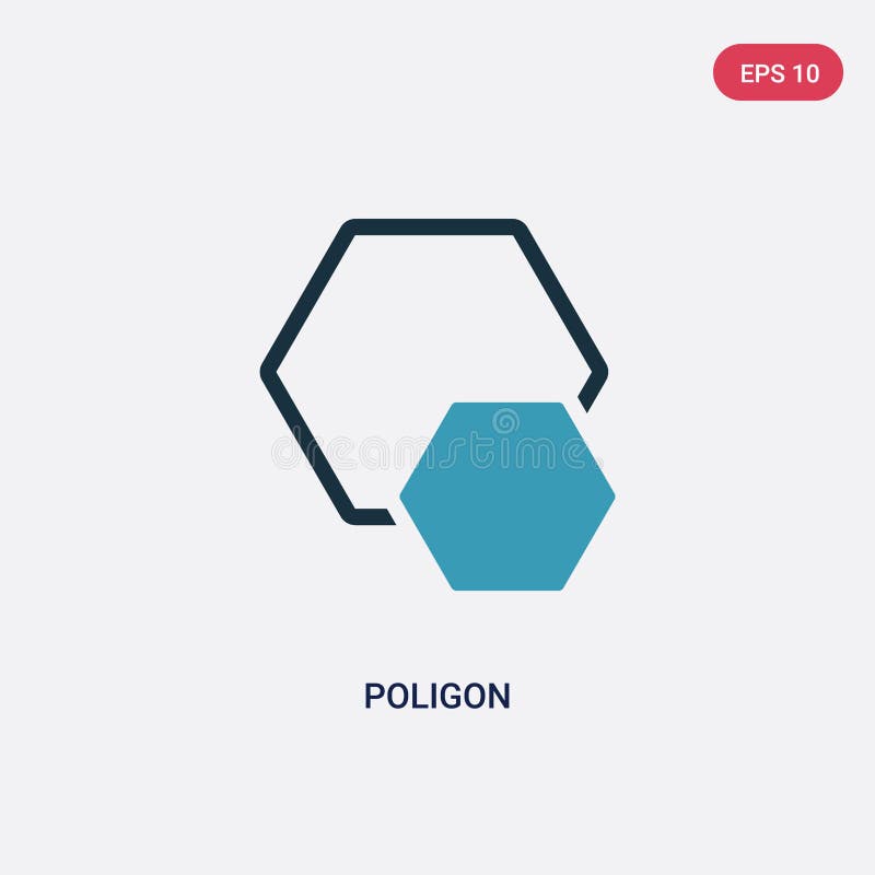 Icono bicolor del vector del poligon del concepto de las formas el símbolo azul aislado de la muestra del vector del poligon pued libre illustration Icono bicolor del vector del poligon del concepto de las formas el símbolo azul aislado de la muestra del vector del poligon pued libre illustration