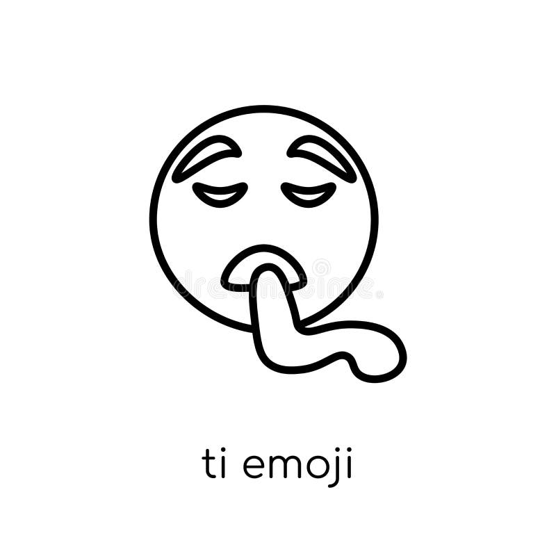 Icono cansado del emoji de la colección de Emoji ilustración del vector Icono cansado del emoji de la colección de Emoji ilustración del vector
