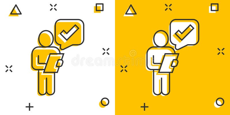 Icono De Administración De Organización En Estilo De Comic. Personas Con  Marca De Verificación Ilustración Vectorial De Dibujos an Ilustración del  Vector - Ilustración de utilizador, icono: 231064449