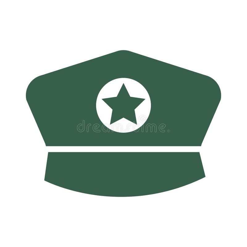 Ilustración De Vector De Gorra Militar Verde Aislado En Blanco  Ilustraciones svg, vectoriales, clip art vectorizado libre de derechos.  Image 11357544