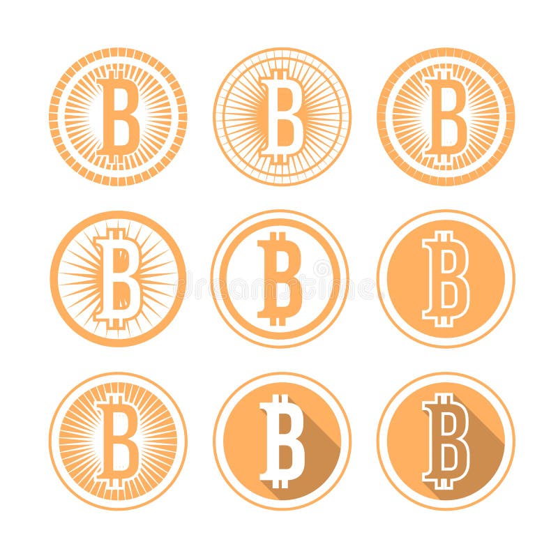 Icono de Bitcoin stock de ilustración Icono de Bitcoin stock de ilustración