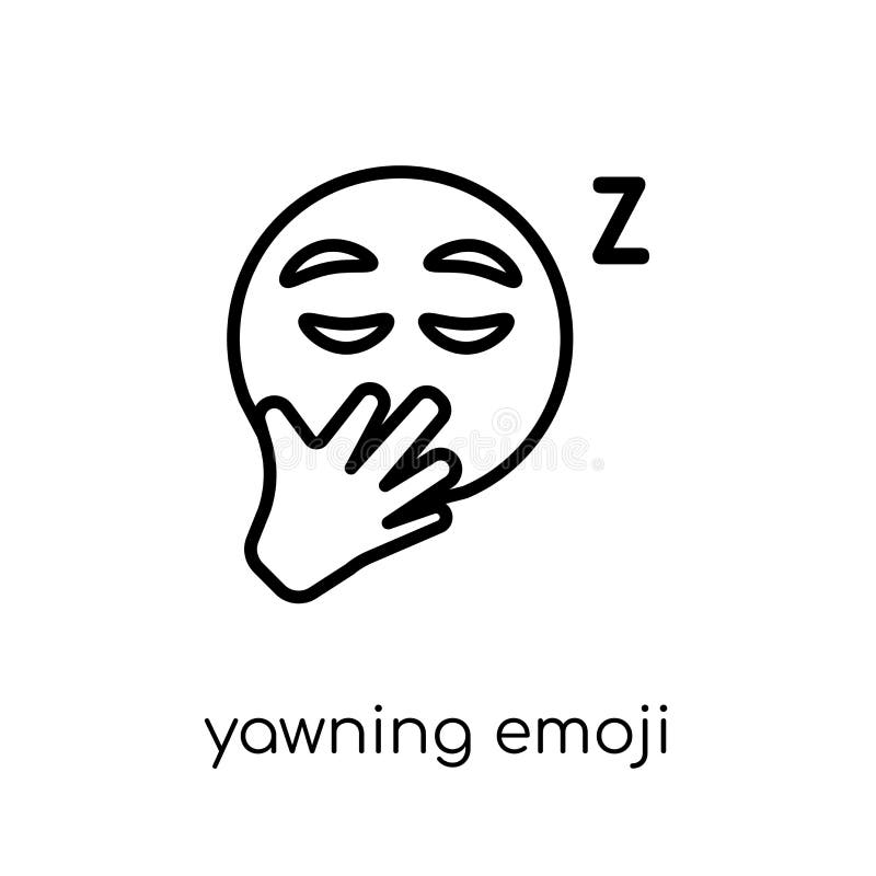 Icono de bostezo del emoji de la colección de Emoji libre illustration Icono de bostezo del emoji de la colección de Emoji libre illustration