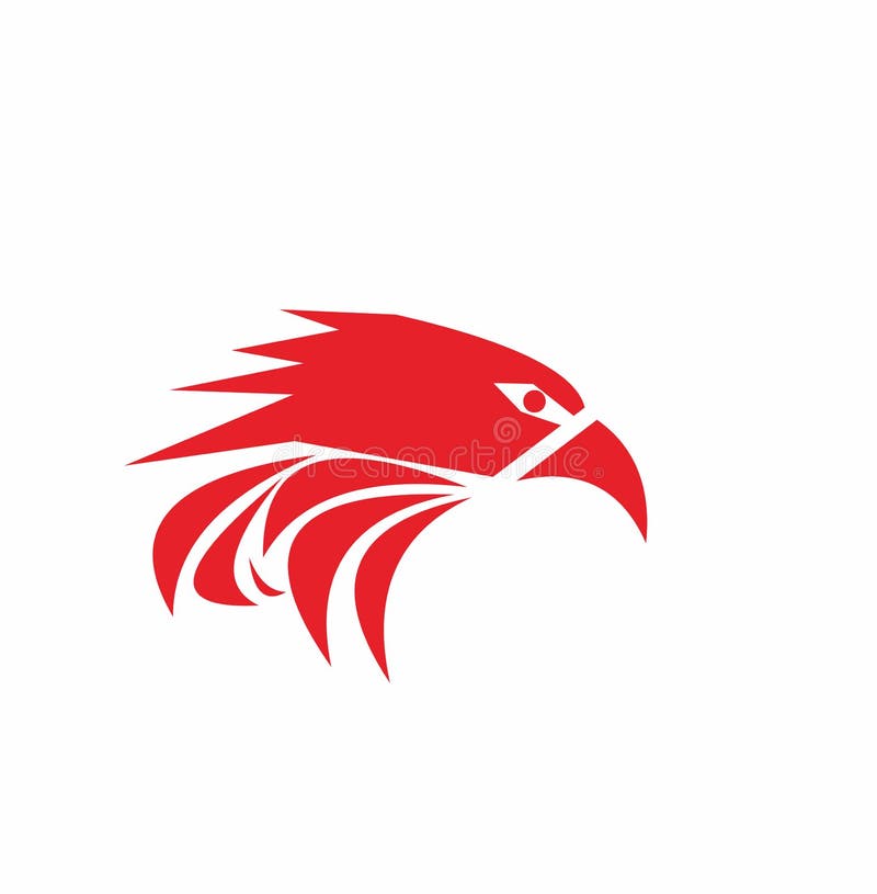 Icono De Cabeza De águila Roja Para Su Negocio Ilustración del Vector -  Ilustración de america, silueta: 203493685