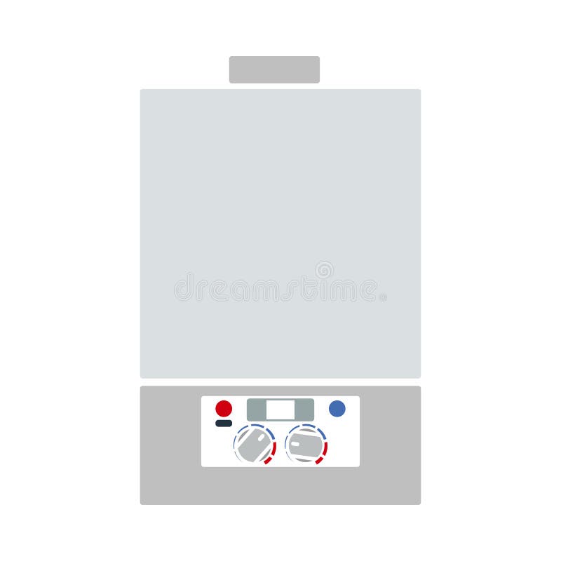 Icono de caldera de gas stock de ilustración