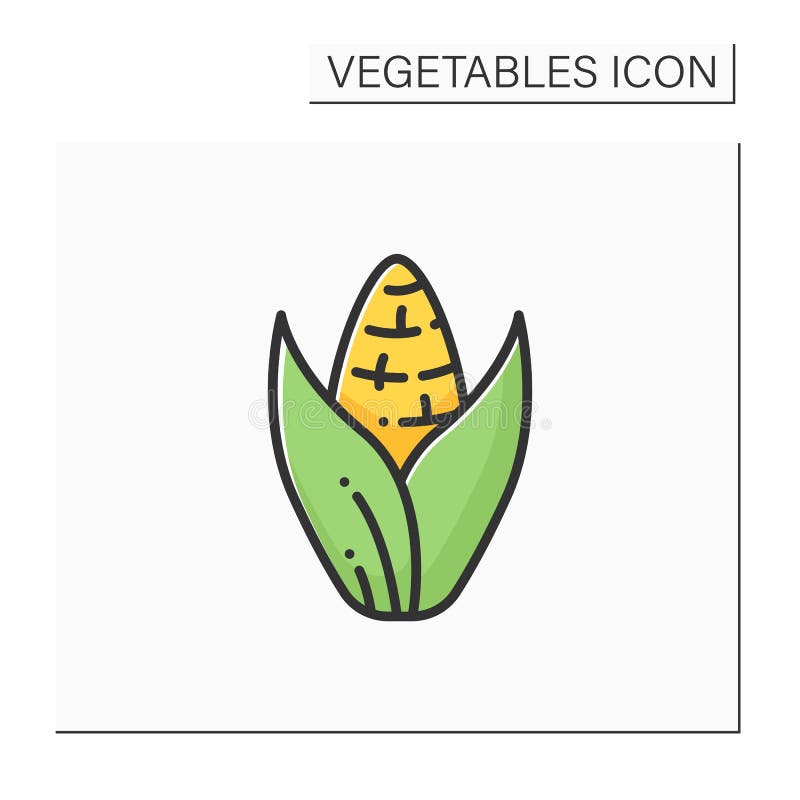 Icono de color maíz dulce ilustración del vector. Ilustración de mercado -  216884081
