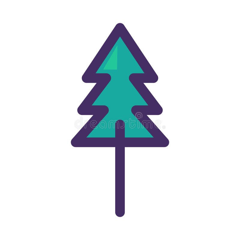 Icono de concepto de papel de desecho con un elemento de árbol de pino stock de ilustración