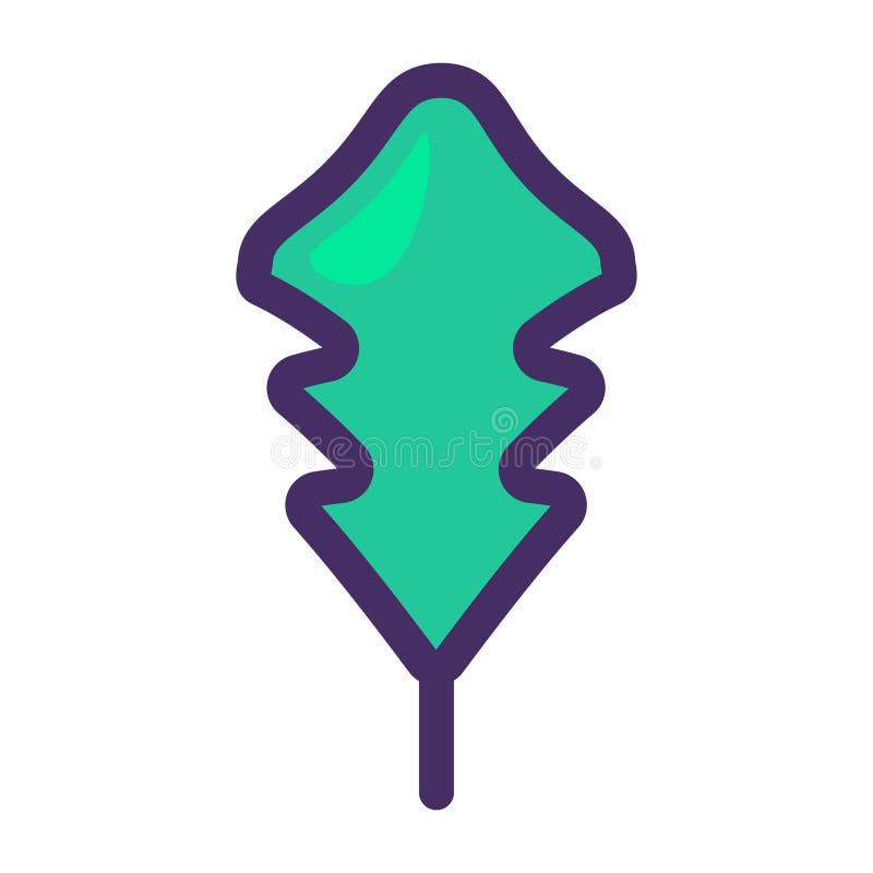 Icono de concepto de papel residual con un elemento de árbol ornamental ilustración del vector