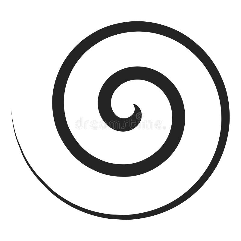 Icono De Curva Espiral, Forma Y Patrón Redondo Ilustración del Vector -  Ilustración de extracto, curva: 166946840