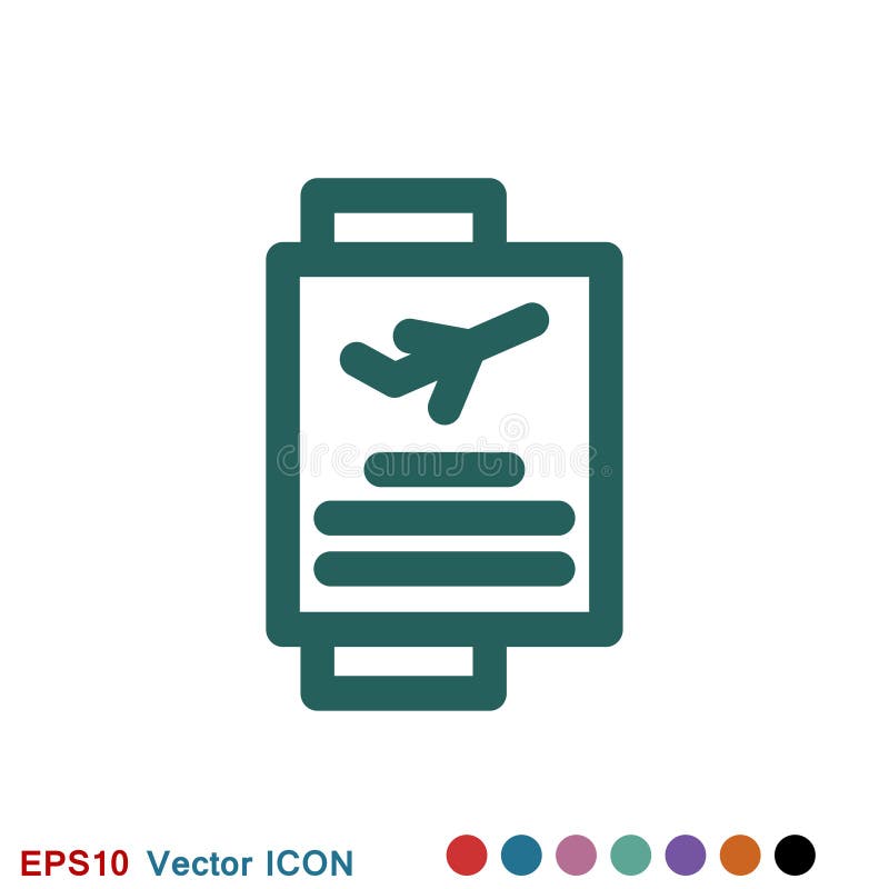 Icono de documentos de viaje, pasaporte con de los boletos el icono completamente aislado Viaje y turismo del concepto stock de ilustración Icono de documentos de viaje, pasaporte con de los boletos el icono completamente aislado Viaje y turismo del concepto stock de ilustración