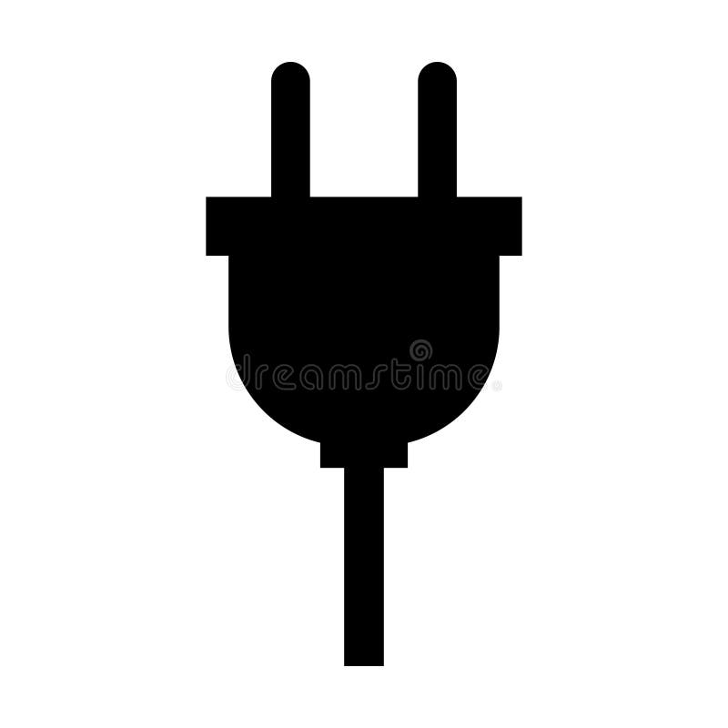 Icono de enchufe de vector eléctrico. ilustración vectorial stock de ilustración