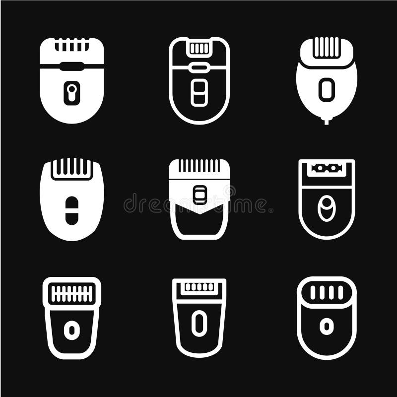 Icono de Epilator stock de ilustración. Ilustración de objeto 120227842