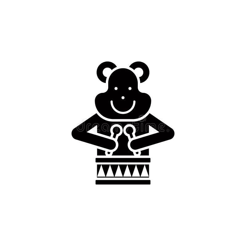 Icono de estilo glifo de oso circo. elemento circo icono para concepto móvil y aplicaciones web. se puede utilizar el icono del os. el icono del oso de circo de estilo glifo se puede usar para web y móvil en fondo blanco.