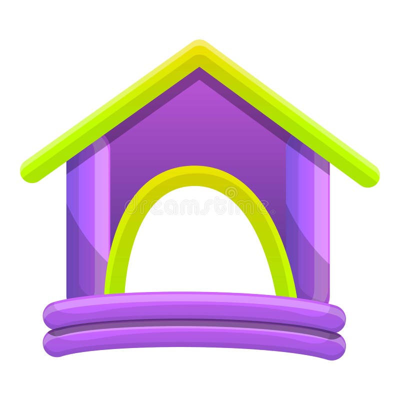 Icono de goma de la casa del niño, estilo de la historieta ilustración del vector Icono de goma de la casa del niño, estilo de la historieta ilustración del vector