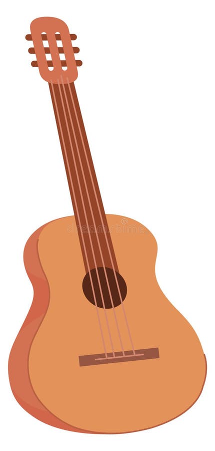 Icono De Guitarra. Símbolo De Color De Instrumento De Cadena De