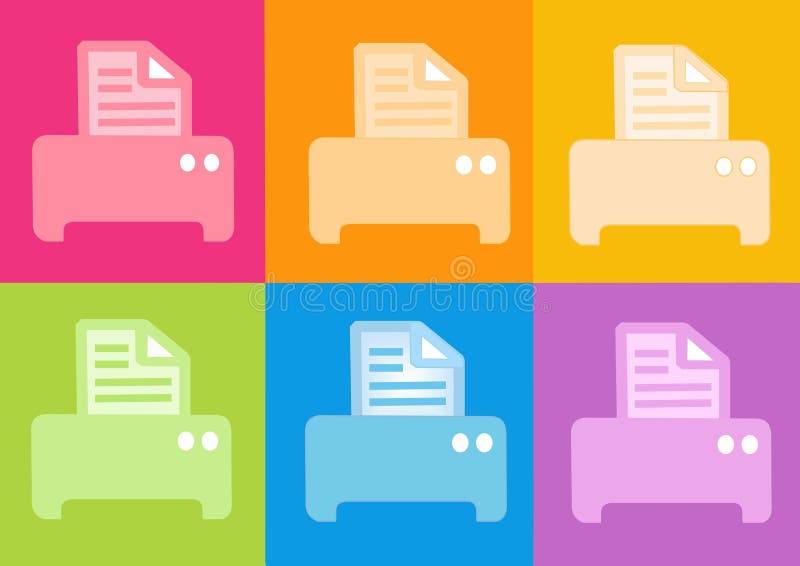 Icono de impresora ilustración del vector