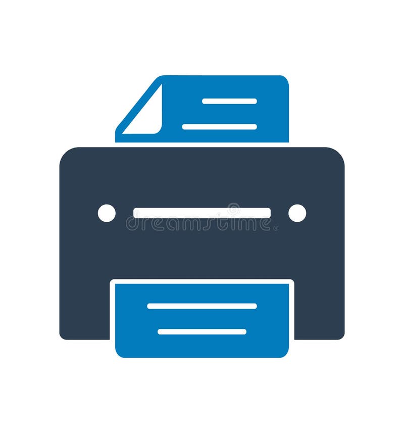 Icono de impresora. ilustración del vector