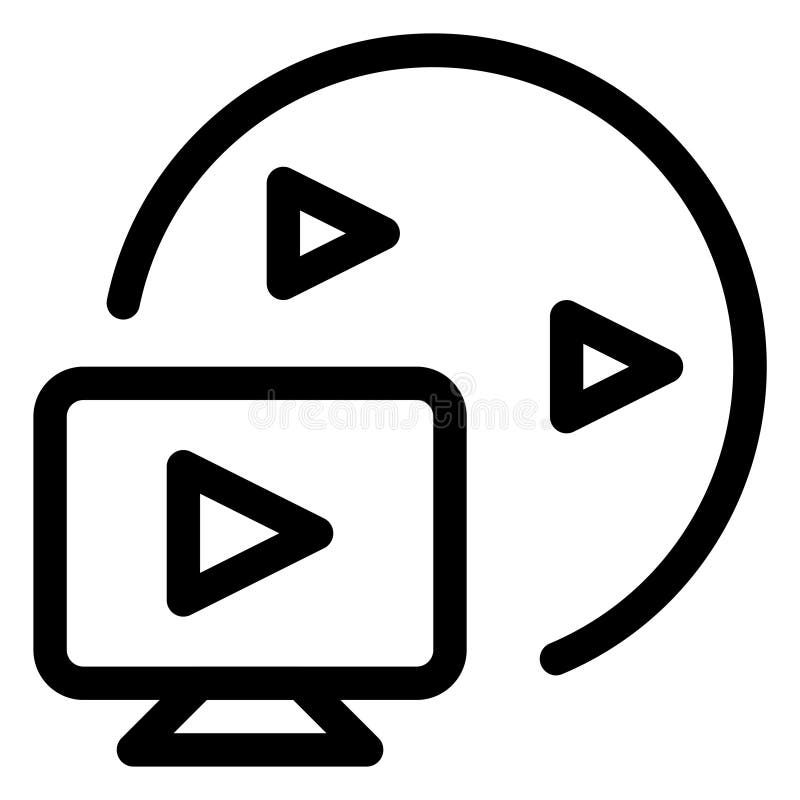 Icono de Internet blanco y negro stock de ilustración