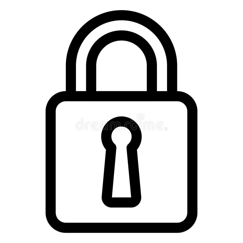 Icono de Internet blanco y negro stock de ilustración