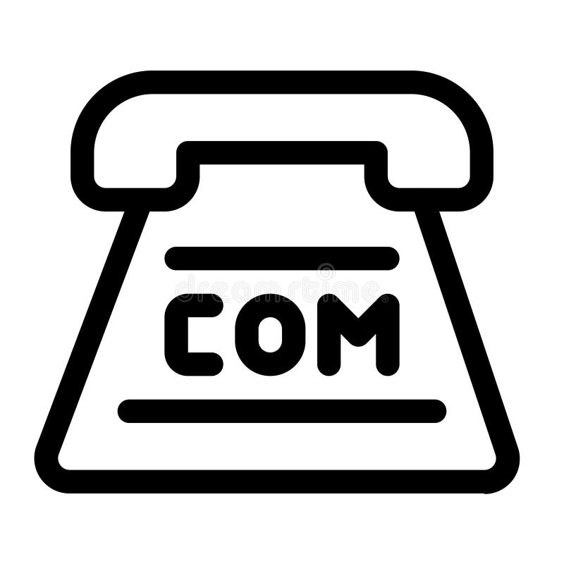 Icono de Internet blanco y negro ilustración del vector