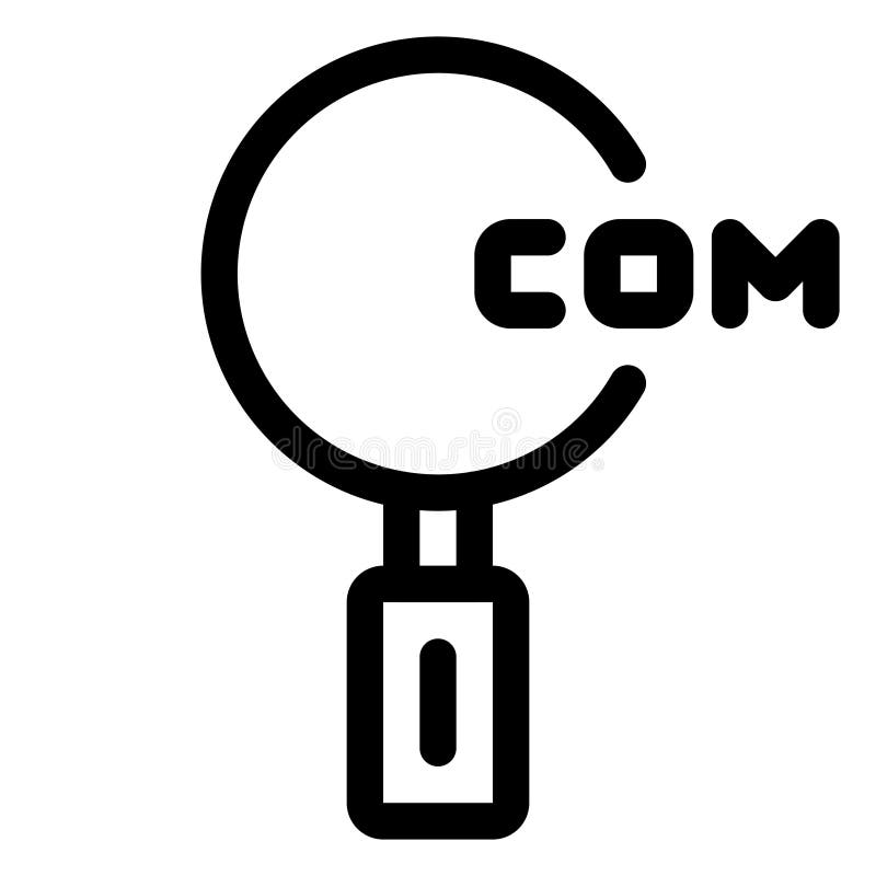 Icono de Internet blanco y negro ilustración del vector