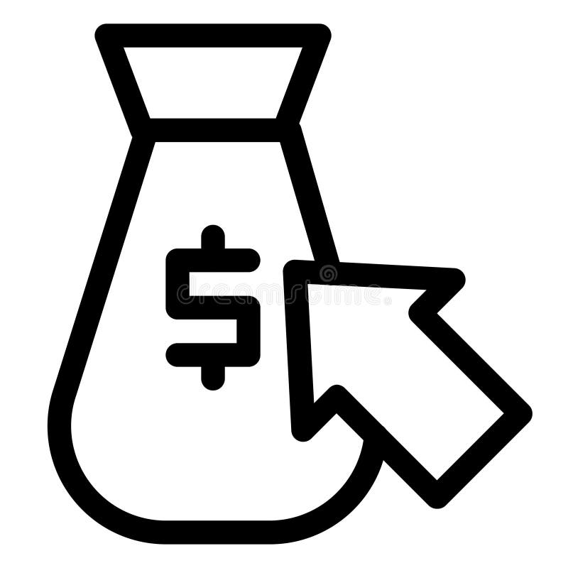 Icono de Internet blanco y negro stock de ilustración